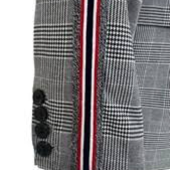 Coco + Jameson houndstooth stripes sleeves blazer size small - Picture 3 of 5